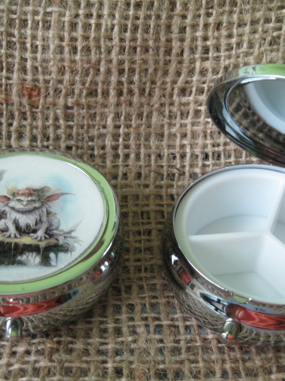 Forest Troll Themed Three Compartment Pill Box